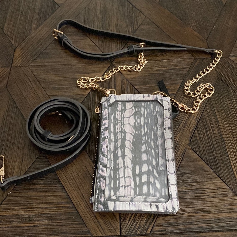 Aimee Kestenberg Out of Office Leather Phone Crossbody Wallet.